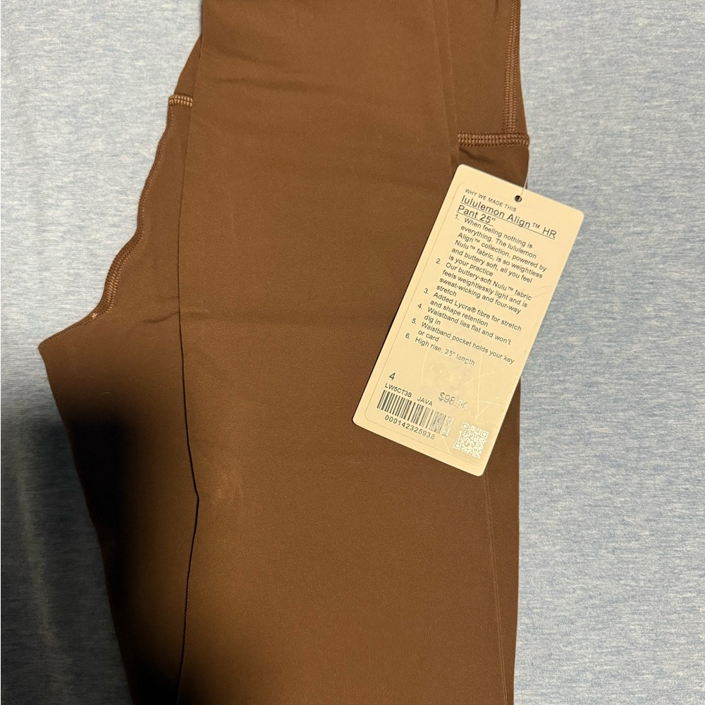 Lululemon Athletica Brown High-Waisted Leggings
